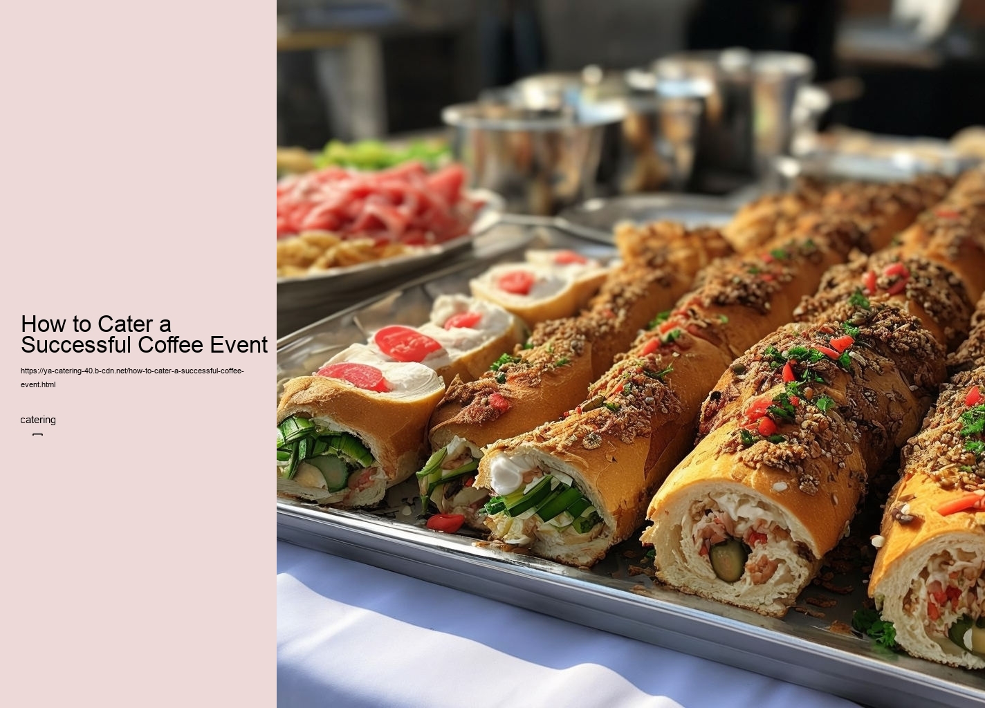 How to Cater a Successful Coffee Event